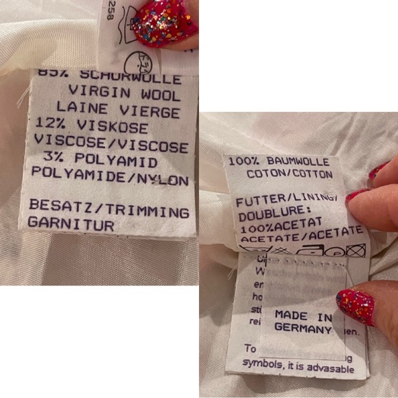 ✨Stunning PRESTIGE Elegance Paris Pink Wool Boucle Tweed Jacket Coat Blazer - Picture 10 of 16